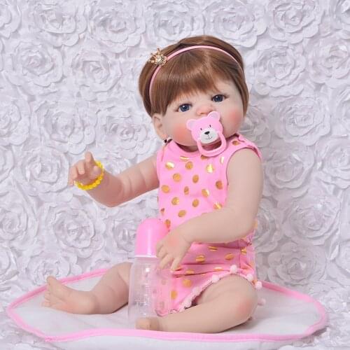 Lifelike Princess Reborn Baby Girl From KEIUMI Full Body Silicone Vinyl Dolls Toy 23 Inch Reborn Babies For Kids XMAS Gifts