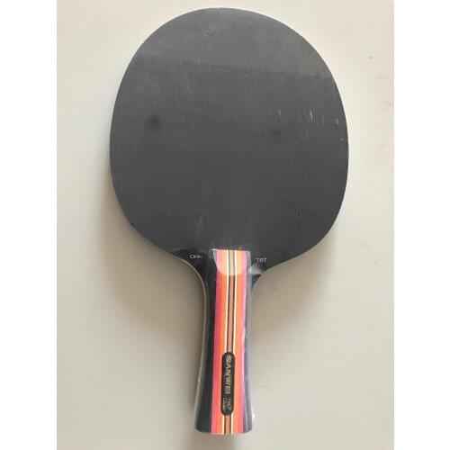 Sanwei TS7 Dyed Ayous 5 WoodsTable Tennis Blade Ping Pong Racket Bat Paddle Bat Paddle
