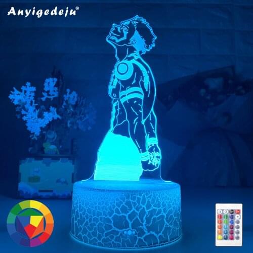 LED Night Lights Anime Lamp Yuji Itadori Figure for Kids Bedroom Decor Nightlight Manga Cool Gift Child Table Lamps Dropshipping