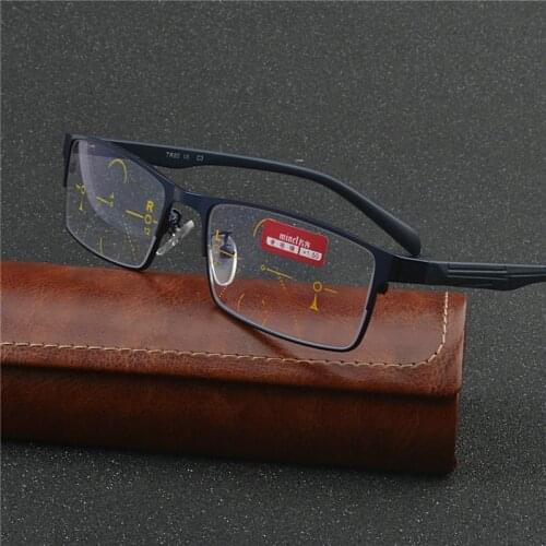 Titanium alloy Intelligence Progressive Multifocal Commercial Reading Glasses Bifocal Presbyopia Multifocal Glasses NX