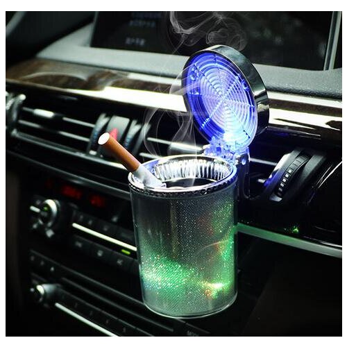 Universal Car Colorful Ashtray Portable LED Light Car Ashtray Cigarette Holder Car Styling Mini Cup Holder Car Accessories