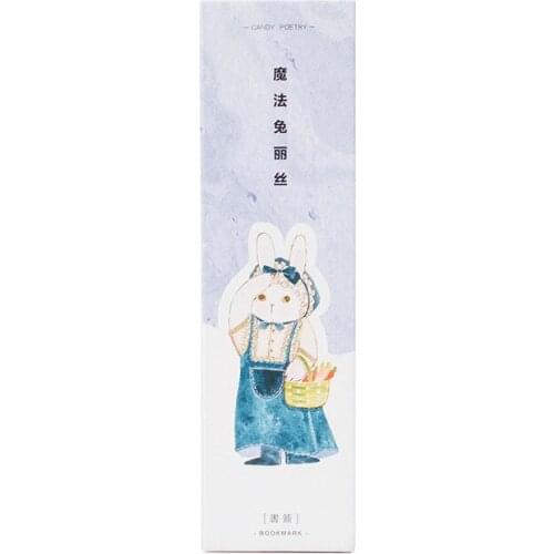 1pcs Bookmarks Magic Rabbit Lise Creative Hand-painted New Product 30pcs