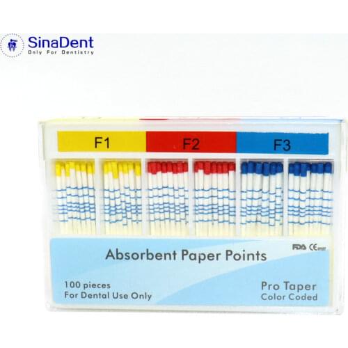 1Pack Dental Absorbent Paper Points with Length mm marked F1 F2 F3 04 06 Taper Root Canal Dental Materials