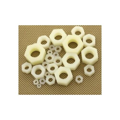 10PCS M20 Nylon nut wire plastic insulation plastic hexagonal nut nylon nut