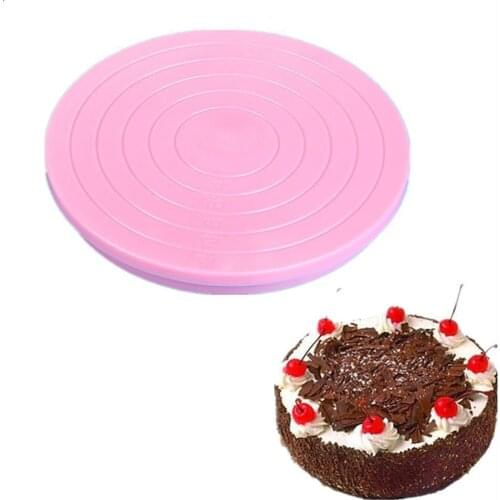 14 cm Cake Plate Turntable 360 Degree Rotating Anti-Skid Round Cake Stand Cake Decorating Rotary Table Kitchen Baking Tool