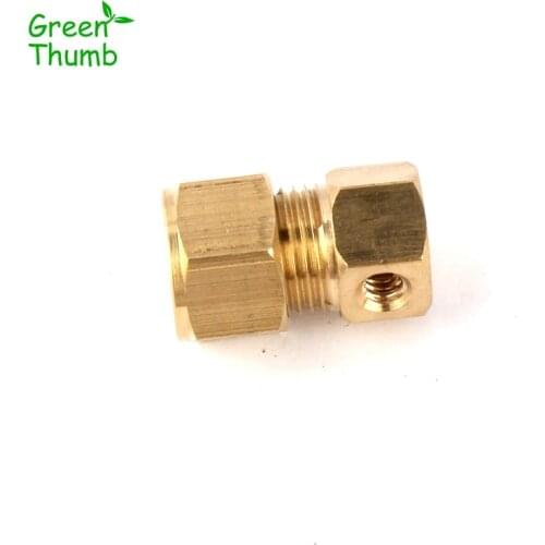15pcs Inner Diameter 9.5mm High Pressure Micro Mist Connector 60/120/180 Degree Brass Double Spray Horticulture Fittings