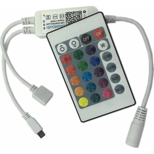 2pcs DC5-24V RGB RGBW Light Bar Bluetooth LED Controller Lights String IR Remote Dimmer 3-Way 4-Pin (RGB) , 4-Way 5-Pin (RGBW)