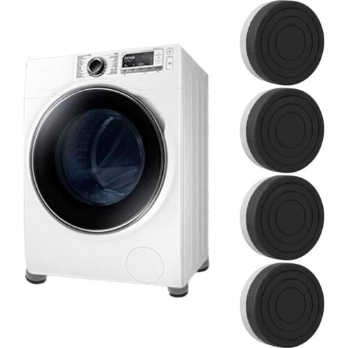 4pcs Anti Vibration Pad for Washing Machine Refrigerator Mute Rubber Furniture Non Slip Raise Height Feet Floor Protectors Mat