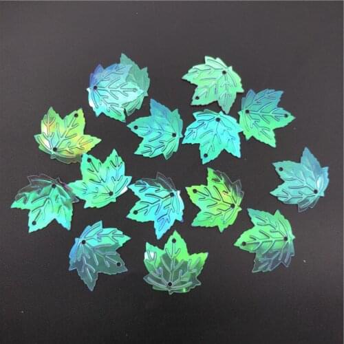 450pcs 22*21mm Maple Leaf Cup Loose Sequins Paillettes Sewing,Wedding Craft,Women Kids DIY Garment Accessory AB Transparent