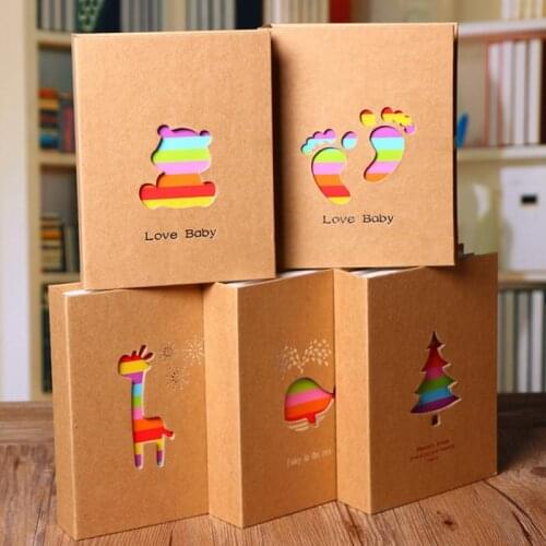 4R 6 Inch 100Pages Pocket Interleaf Type Photo Album Picture Storage Frame Baby Kids Growth Souvenirs Album Accessories