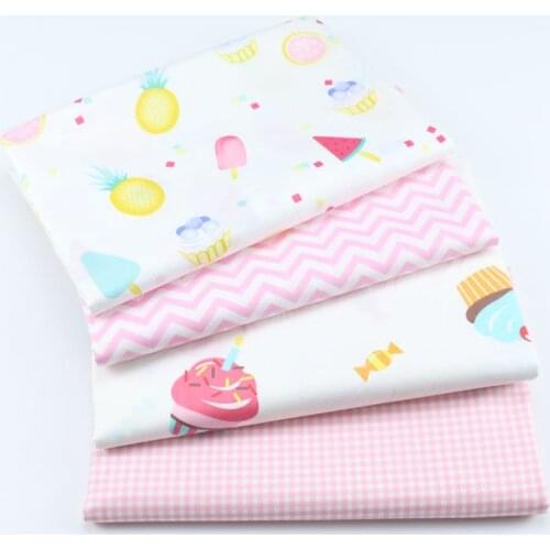 50*160cm/piece Cakes Printed Cotton Fabric For Baby Patchwork Quilt Home Decoration Pillow Cover Handicraft Sewing Telas D30
