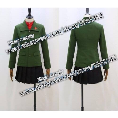 Anime Girls and Panzer katyusha School Uniforms Cosplay Costume Custom-made