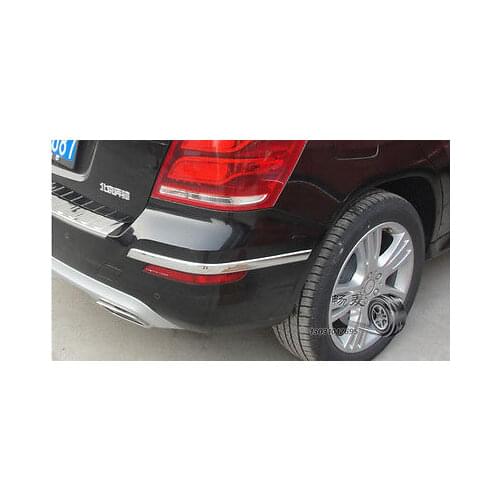 Chrome Rear bumper corner protector sill cover 2pcs for Benz GLK X204 2015-2008
