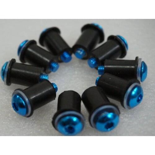 10ps M5 blue Windscreen Bolts Screws Windshield screw Kit Universally fits for SUZUKI for Honda for Kawasaki for Ducati