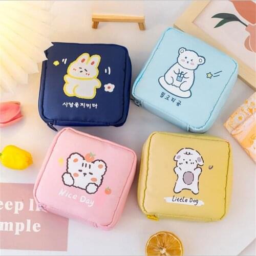 Cartoon Animal Coin Purse Cute Wallet Girl Clutch Bag Key Earphone Organizer Pouch Card Holder Fashion Zipper Bags