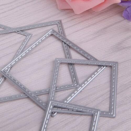 Squares Cutting Dies Stencil Scrapbook Tool Album Paper Card Embossing Decor E56C