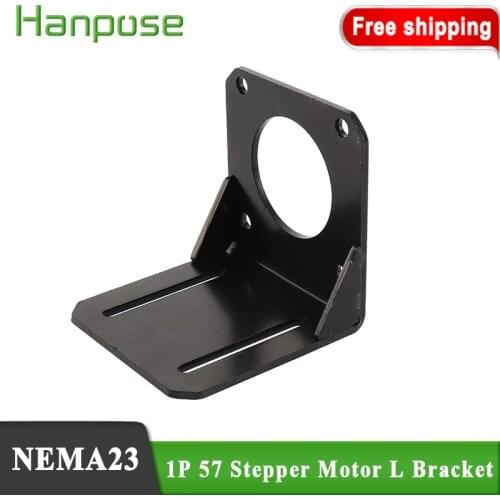 1pcs NEMA23 Accessories L Mounting Bracket 57 Stepper Motor Mount fixed support Shelf for 3D printer accessories