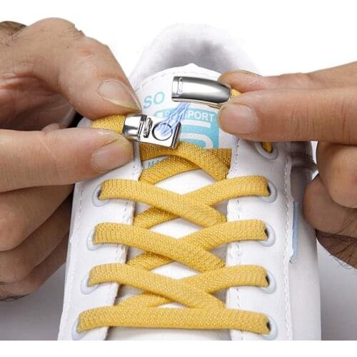 1Pair Magnetic Shoelaces Elastic Locking ShoeLace Creative Quick No Tie Shoe laces Kids Adult Unisex Sneakers Shoe Laces