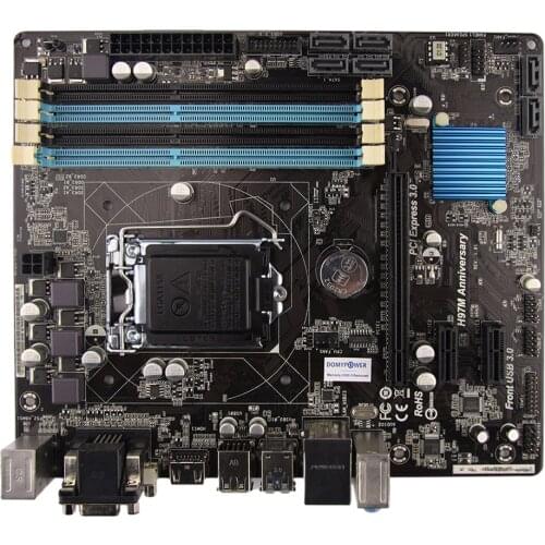 For ASRock H97M Anniversary LGA 1150 Micro ATX Motherboard Intel H97 DDR3