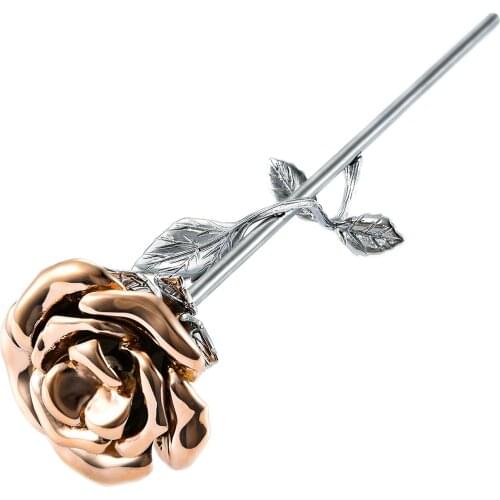 Fashion Personality Rose Cremation Urn Stainless Steel Keepsake Memroial Urn for Loved One Ashes Holder Forever Jewelry Gift