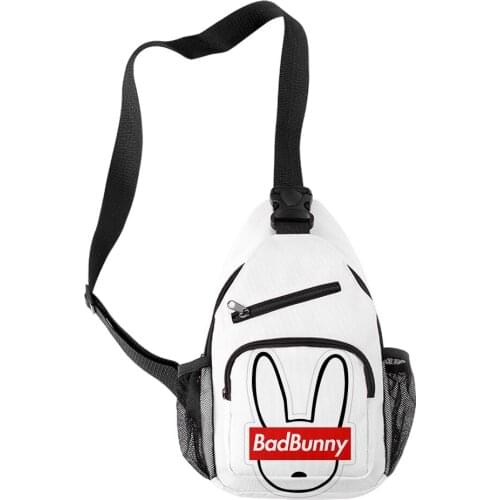 Bad bunny Merch Mens shoulder bag messenger outdoor sports one shoulder chest daily picnic canvas messenger bag
