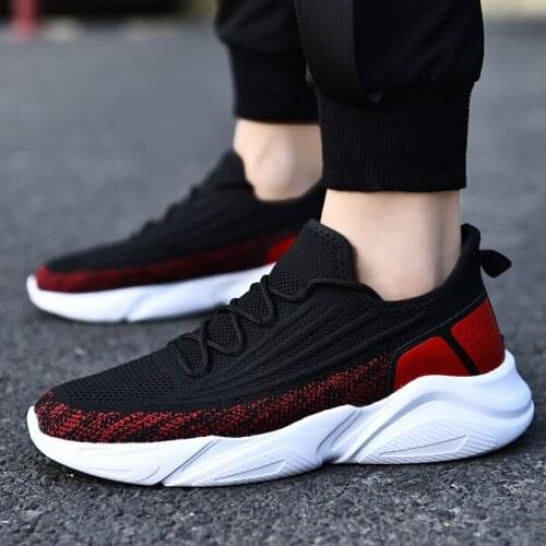 Brand Sneakers Shoes Men Adult Air Mesh Slip-on Male Sneakers Breathable Comfort Flats Running Shoes Casual New Men Sports Shoes