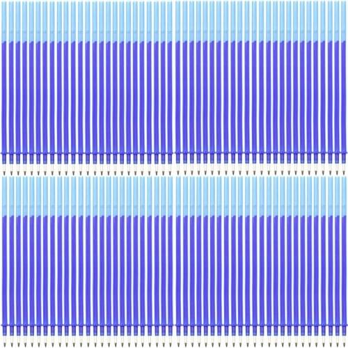 100 Pcs Of Magic Bullet Accessories Eraser Replacement Pen Set With Eraser 0.5mm Blue Ink Rewritable Pen School Supplies