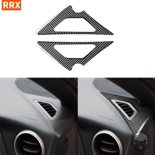 For Toyota GT 86 FT86 Subaru BRZ 2016 2017 2018 2019 2020 Carbon Fiber Sticker Dashboard Both Sides Air Outlet Panel Trim