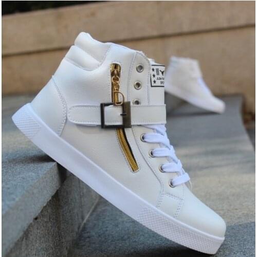 New Autumn And Winter Mens Thick-soled Student Shoes Korean Version Of The Tide Sports Mens Street Dance Shoes
