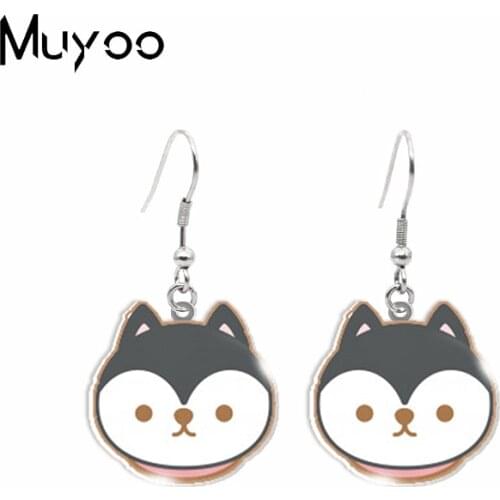 New Arrival Cute Cartoon Animals Bunny Mouse Sloth Corgi Alpaca Koala Hedgehog Epoxy Acrylic Resin Dangle Earrings