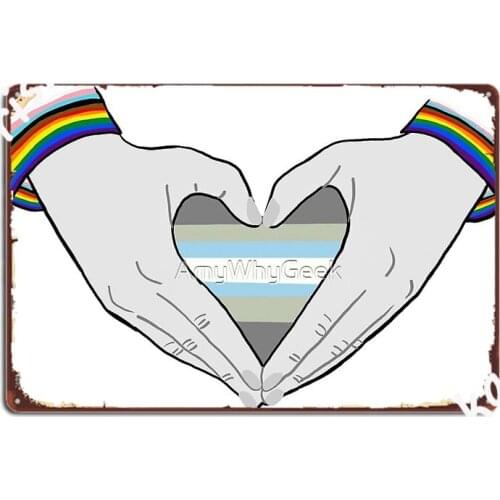 Demiboy Heart One Poster Metal Plaque Plaques Create Club Party Living Room Tin Sign Poster