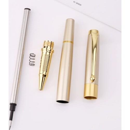 Luxury Metal Neutral Gel Ink Sign Signature Pen Writing Stationery Office Supplies Business Gifts M5TE