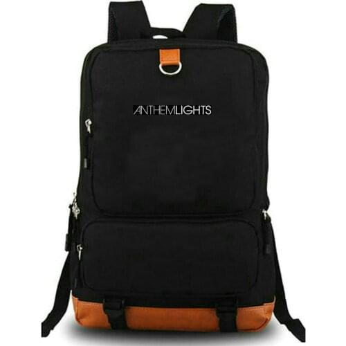 Anthem Lights backpack Reunion Records daypack Band schoolbag Music print rucksack Satchel school bag Laptop day pack