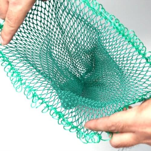 Fishing Net Mesh Bag Green Fish Bag Cage Tackle Fishing Landing Tackle accessory 20/40/50/60cm