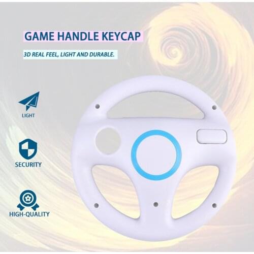 3 Color Plastic Innovative and ergonomic design Game Racing Steering Wheel for for Nintend Wii Mario Kart Remote Controller