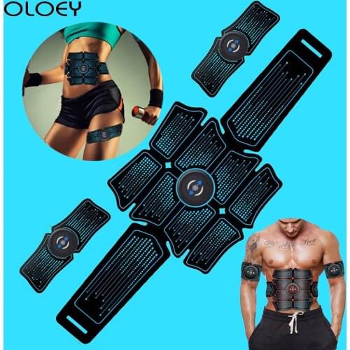 EMS Workout Abdominal Muscle Trainer Electric Stimulator Slimming Fitness Exercise Machine Home Gym Fitness Equipment Training