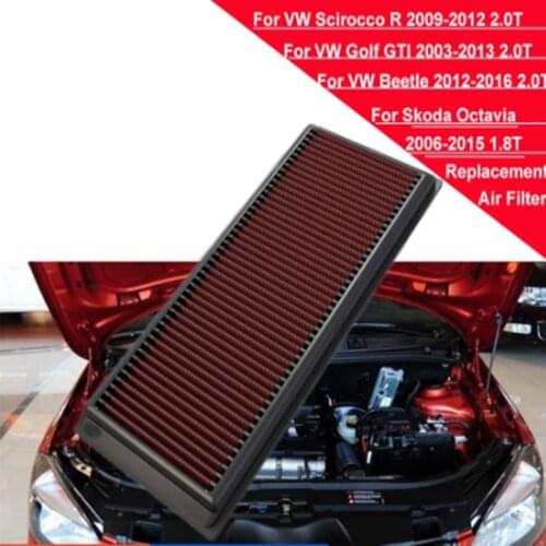 High flow Air Filter for Audi A3 Golf 6 Sagitar Beetle Scirocco Skoda Octavia Seat Leon Golf Plus Passat