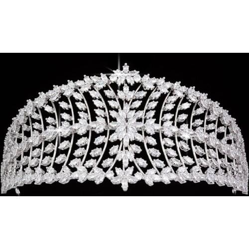 Tiaras And Crowns HADIYANA Bridal Hair Accessories Elegant For Women Wedding Zircon And High Quality BC5315 Accesorios Mujer