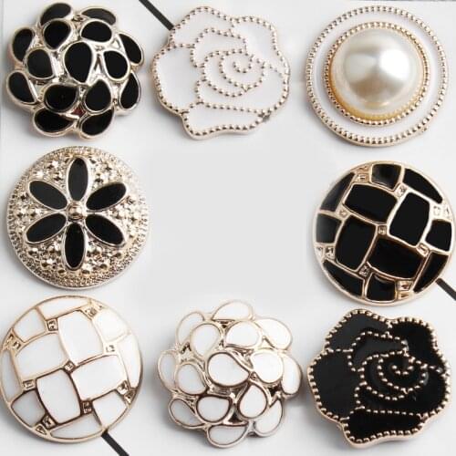 10pcs Metal Buttons For Clothing DIY Apparel Sewing Decorative Button For Crafts Accessories GT-9045