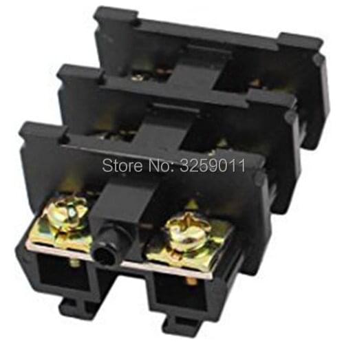 100PCS TBC-30A Suyep 30A/600V Rail Mounted Assembled Screw Terminal Block Cable Connector