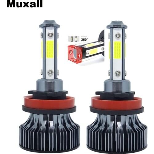 2Pcs H4 H7 H1 H8 H11 H9 HB3 9005 HB4 9006 H13 9012 LED Car Headlights Bulb 12V 100W 20000LM 4300K 6500K 8000K 6000K Headlamp