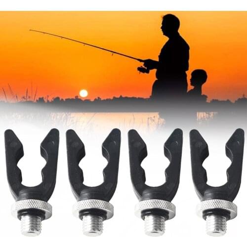 4pcs Carp Fishing Rod Holder Butt Rod Rest Head Gripper Grip Fishing Rod Holder Fishing Tackle Accessories