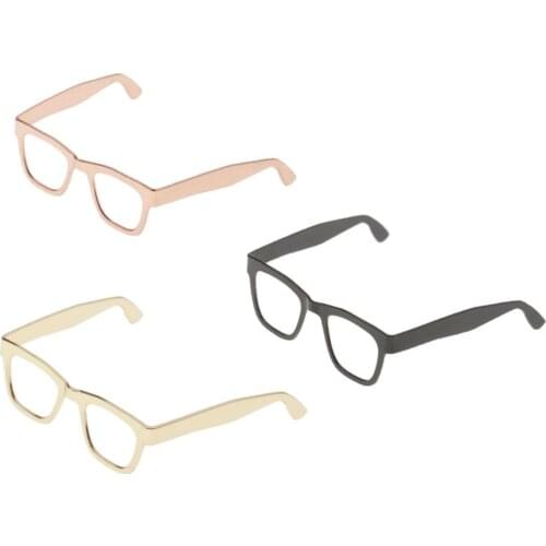 6th Action Figures Soldiers Hobbyists Alloy Metal Glasses Accs Part - 2.6x2.5cm, Choose Colors