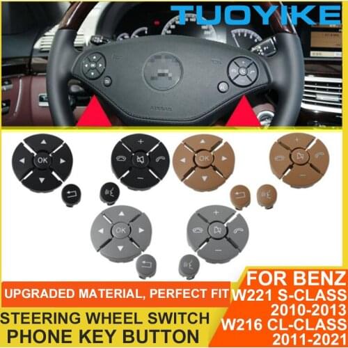 Car Multi-Function Steering Wheel Button Phone Key Control For Mercedes BENZ W221 S-Class S300 S320 S350 S400 S500 W216 CL-Class