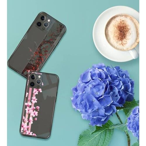 Rose flowers art Phone Case For iPhone 13 12 11 8 7 se 2020 pro X XS XR MAX Plus Black Transparent Cover