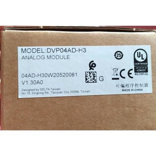 Delta DVP04AD-H3 EH2/EH3 Series PLC Analog Module 4AI new in box