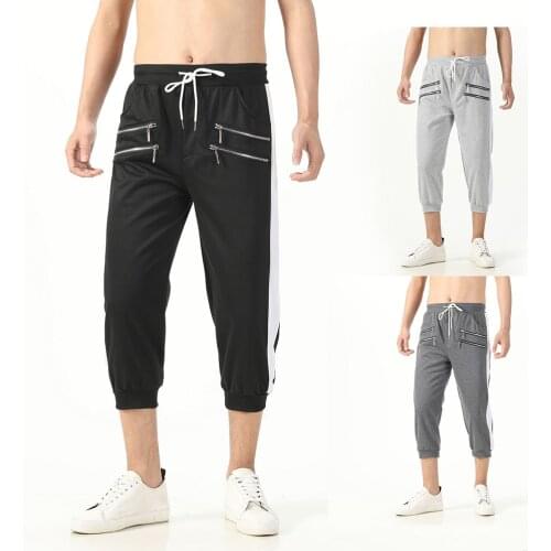 Spring Autumn Mens Sports Running Pants Joggers Loose Straight Cylinder Active Pants Gym Workout Jogging Trousers M-3XL