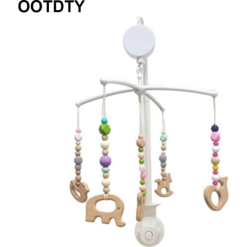 Baby Crib Musical Mobile Rattle Plush Pendant Bed Bell Wind Chimes Toy Kids Room Hanging Decorations