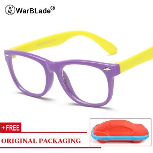 WarBLade Children Optical Sun Glasses Frame Boy Girl Myopia Prescription Eyeglass Frames Clear Eyewear Spectacle Frame Oculos
