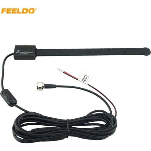 FEELDO 5Set Waterproof Flexible Car Active F Connector Digital DVB-T Car TV Antenna With Amplifier #FD-883